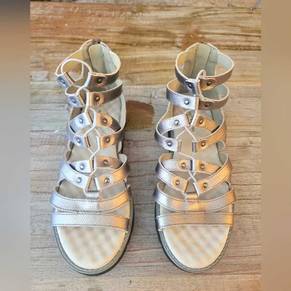Jambu Silver Gladiator Sandals